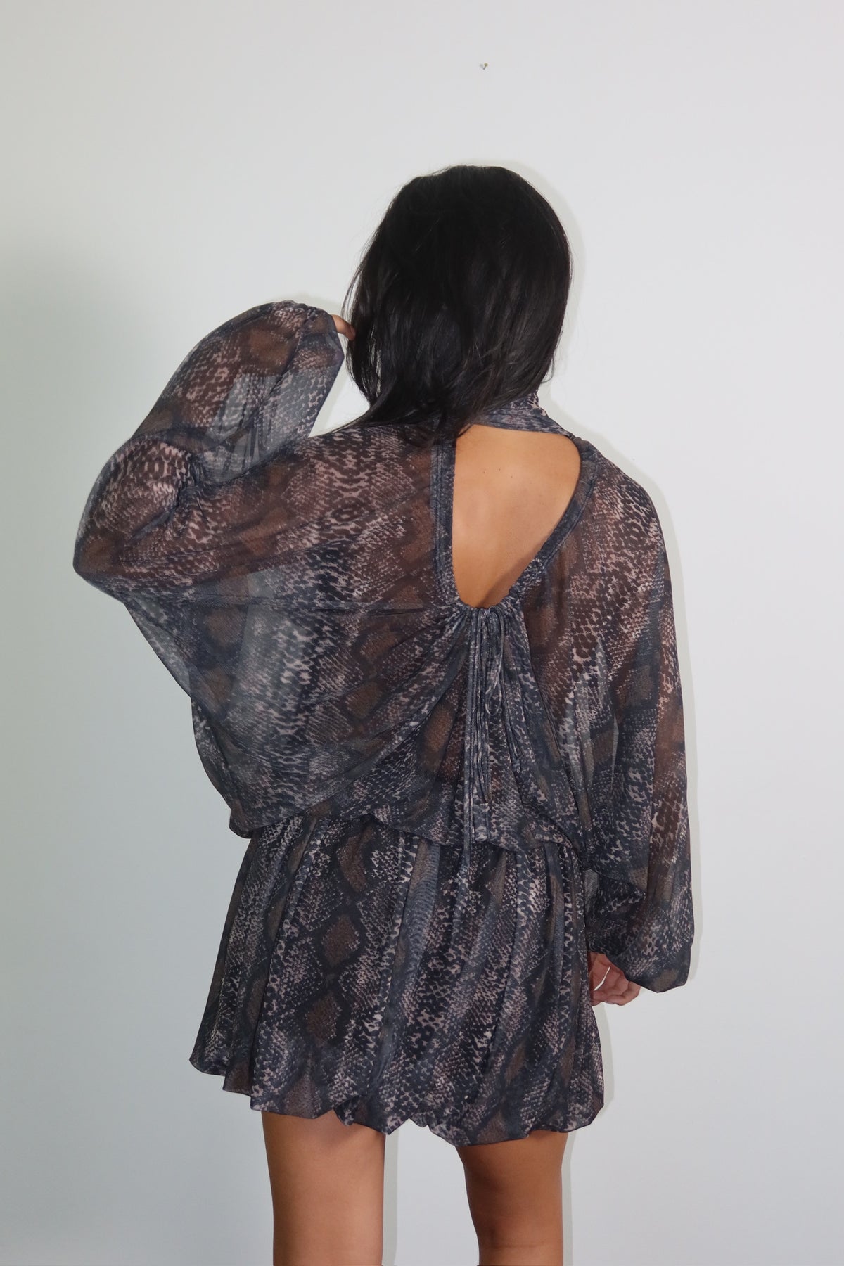 Vestito Lumina Fantasia Nero