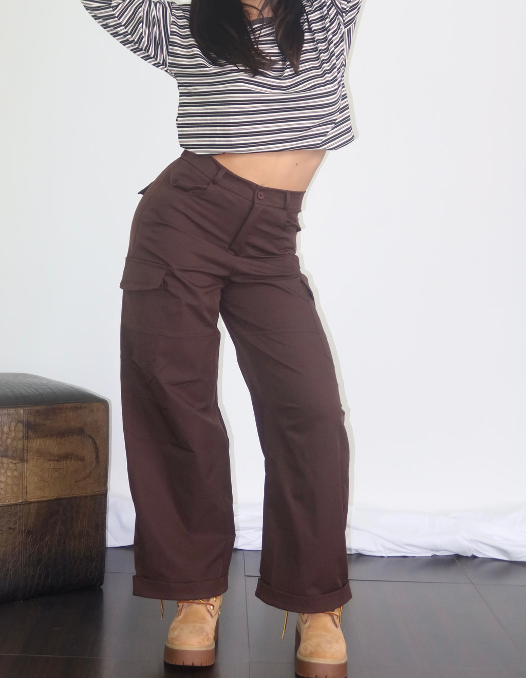 Pantalone Brown Fall marrone visto davanti