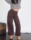 Pantalone Brown Fall marrone visto davanti