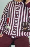 Maglione Contrast Line indossato, vista frontale